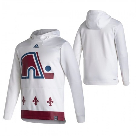 Herren Colorado Avalanche Blank 2020-21 Reverse Retro Pullover Hooded Sweatshirt
